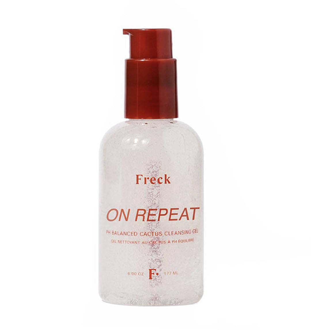 Freck Beauty ON REPEAT pH Balanced Cactus Cleansing Gel | Gentle Face Cleanser & Makeup Remover | Hydrating Daily Face Wash, Antioxidant-Rich Botanical Extract Blend | Alcohol-Free & Fragrance-Free
