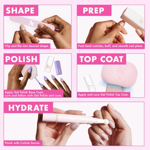 Olive & June Gel Polish | UV LED Nail Lamp Needed | Long Lasting Formula | Up to 21 Days of Wear | Damage-Free Removal | Salon-Quality Manicure, Pedicure at Home | Obsessed | Dark Ruby