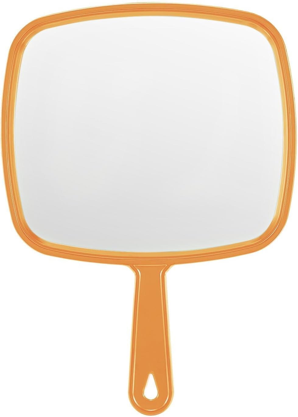 Extra Large Handheld Mirror,Hand Salon Mirror with Handle for Barbers, Hairdressing (Black,12.4" Lx 9" W)