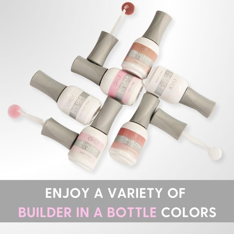 Orly Builder In A Bottle Soak-Off Sculpting Gel For Quick Nail Extension, Repair And Strengthening | Long-Lasting Builder Gel With Brush-On Application |Salon-Quality Nails At Home (Clear)