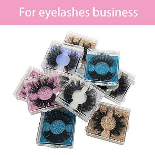 25MM Mink Eyelashes Wholesale Ninglash 10 Pack False Eyelashes, Christmas Gifts for Women Dramatic Real Mink EyeLashes, Thick HandMade Full Strip Lashes, Crueltyl Free Fluffy Lash, 3D Mink Lashes Bulk