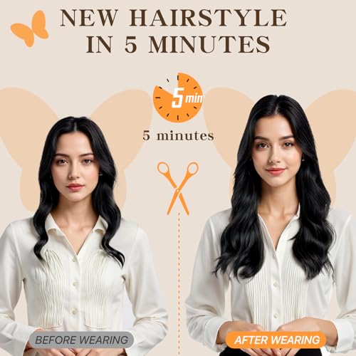 Remy Human Hair Clip in Extensions, Brown, Straight, 12 Inch, 90g, 7 Pcs