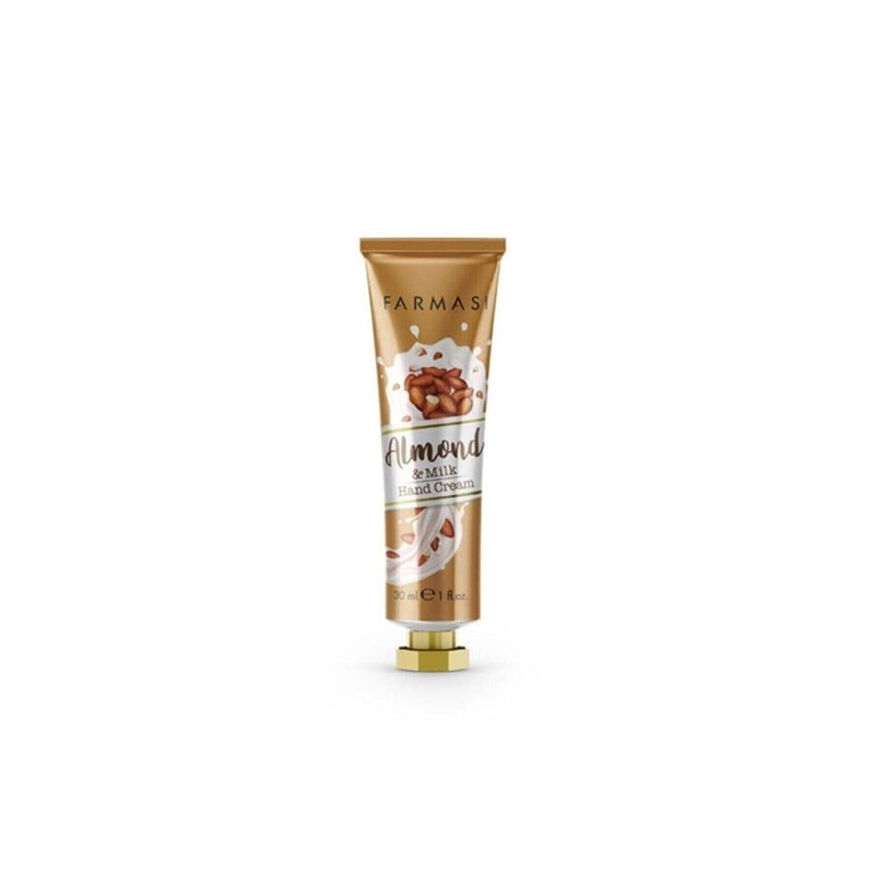 FARMASi Hand Cream - Deep Moisturizing Shea Butter Lotion for Dry Hands | Fast Absorbing, Travel Size 1 fl oz, Almond & Milk