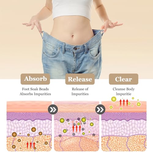 Bee Venom Foot Soak Beads, L-ymphatic Drainage & Foot Soak Beads for Foot Soaking Tub Pedicure Relief Foot (2Pack-14Pcs)