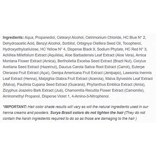 Surya Henna Dark Brown Cream 2.31 Oz. (4 Pack)