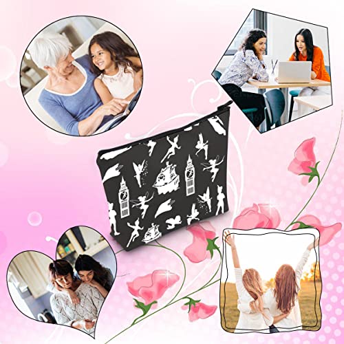 TSOTMO Fairytale Fans Cosmetic Bag Movie Merchandise Makeup Bag Cartoons Bag Gift For Women (peter pan)