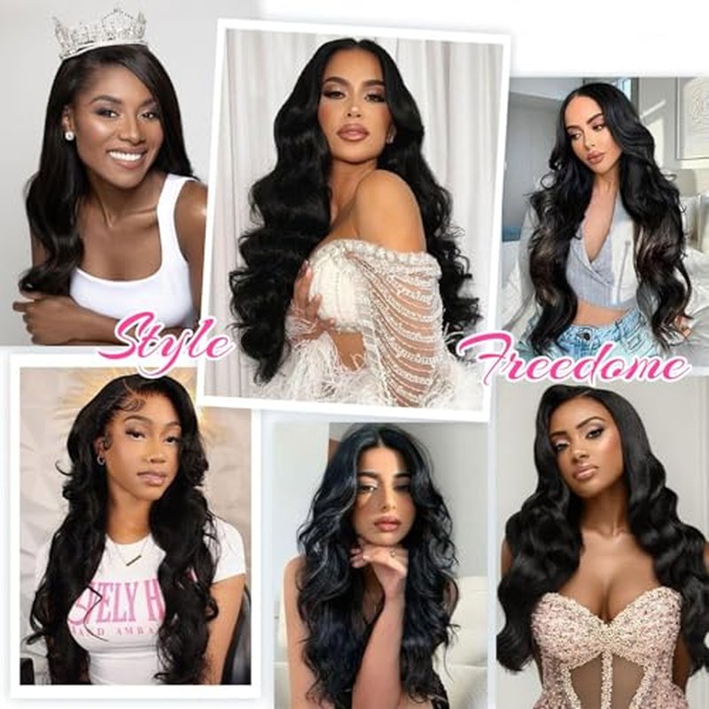 22 Inch 13x6 Lace Front Wigs Human Hair 200 Density HD Lace Frontal Wig Pre Plucked Body Wave Wig with Baby Hair Virgin Human Hair Wigs for Women Daily Tangle-free