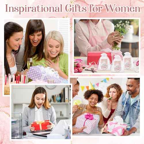 25 Set Inspirational Compact Mirrors for Women Bulk Sometimes You Forget You're Awesome Motivational Double Sided Folding Pocket Mirror for Employee Coworker Staff Mom Birthday(Pink Marble)