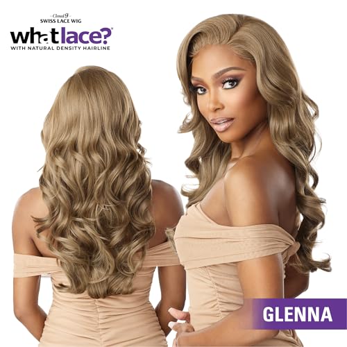 Sensationnel What Lace 13X6 Wigs - Glenna Lacefrontal Hand Tied Glueless Synthetic With Natural Density Preplucked Hairline (LIGHTASHBROWN)