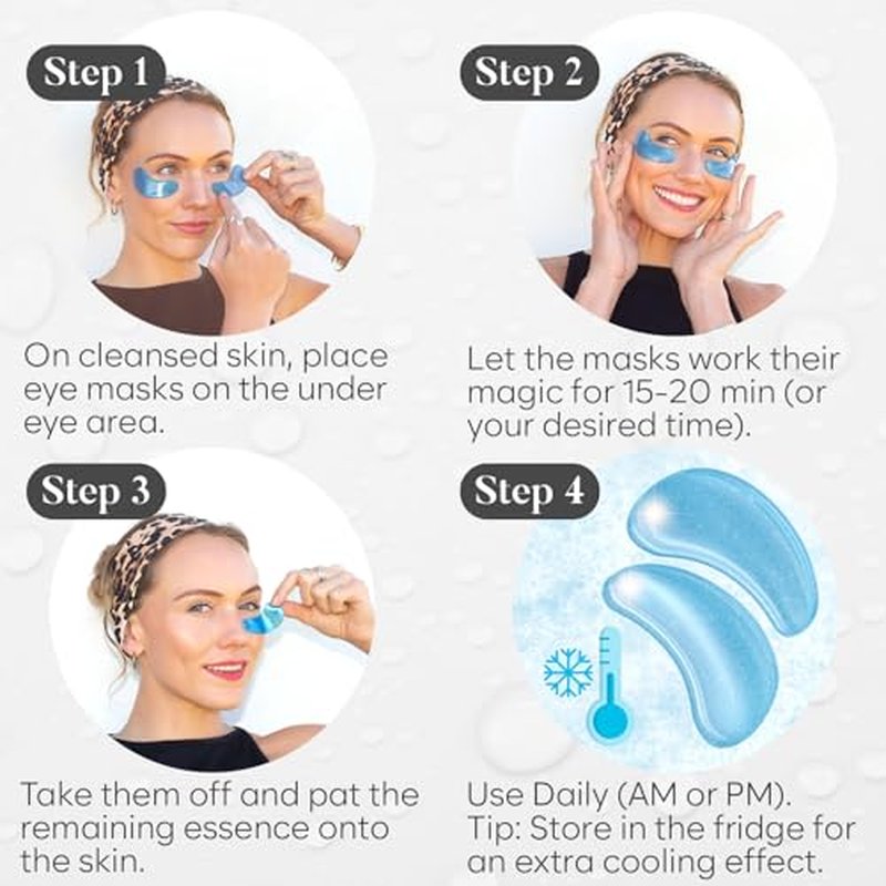 Variety Under Eye Patches (20 Pairs) - Dark Circles & Puffiness Care - Eye Mask for Care - 5 Varieties