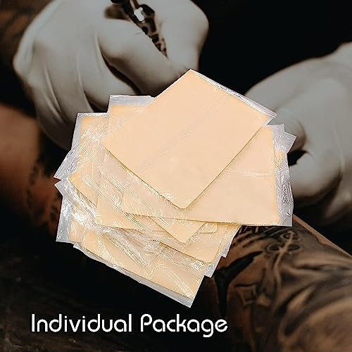 Blank Tattoo Practice Skin - Jconly 30Pcs Double Sides Fake Skin Tattoo Skin for Practicing, 8¡¿6 in Soft Practice Skin for Beginners and Experienced Tattoo Artists¡¦