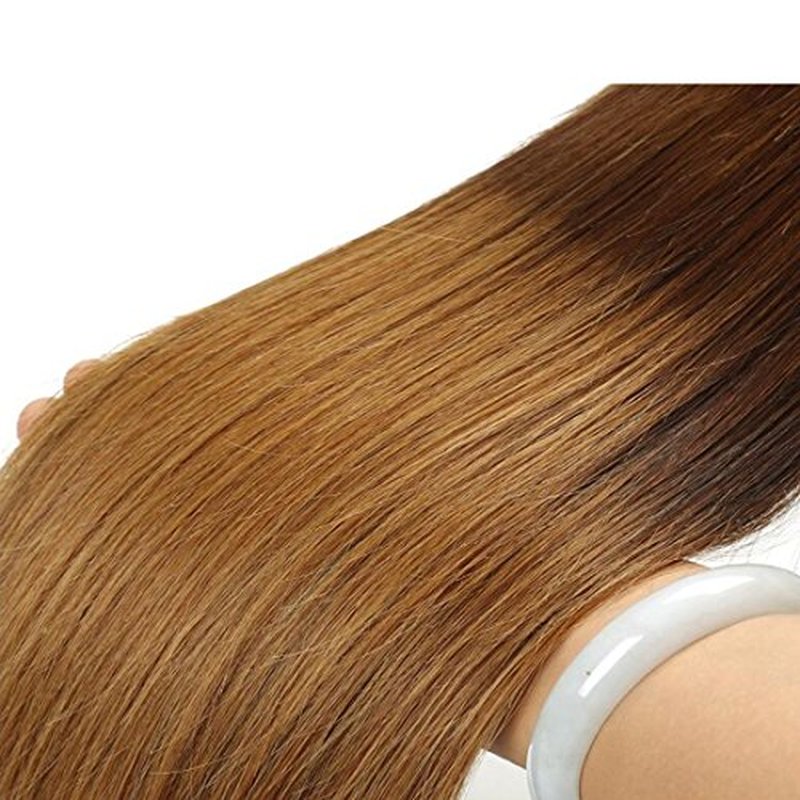 CRANBERRY Hair Brazilian Virgin Human Hair One Bundle 1B/4/30 Straight Ombre Hair 26inch Bundle 100% Unprocessed Human Hair Weave Extension Weft 95-100g/pc