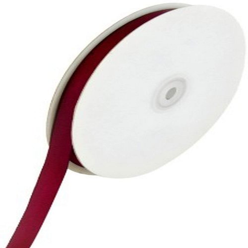 Creative Ideas Solid 3/8-Inch Grosgrain Ribbon, 50-Yard, Wine