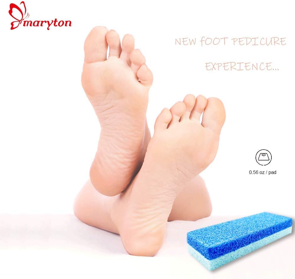 Maryton Natural Pumice Stone for Feet - Lava Foot Exfoliator Scrubber Pedicure Tools, Dead Skin Corn Callus Remover for Feet and Hands, 1 Count