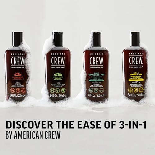 American Crew Shampoo, Conditioner & Body Wash for Men, 3-in-1, 33.8 Fl Oz