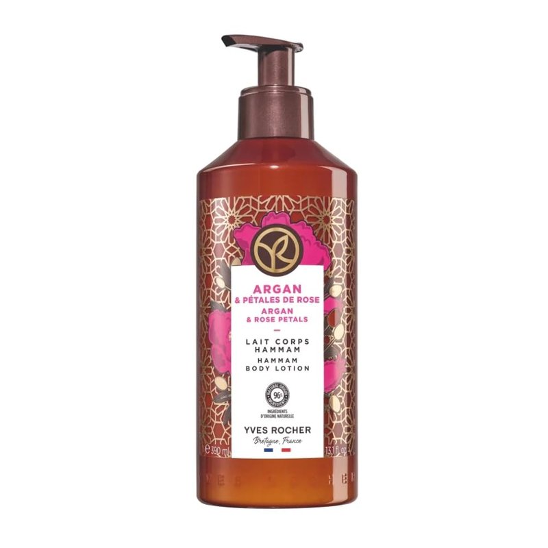 Yves Rocher Hammam Argan and Rose Petals Body Milk Lotion - 390 ml. / 13.1 fl.oz.