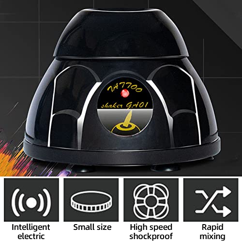 Tattoo Ink Mixer Shaker, Electric Tattoo Pigment Ink Mixer Machine, 5200RPM Lab Vorte-x Mixer Agitator Tattoo Pigment Shaker for Tattoo Ink Painting Pigment(Black)