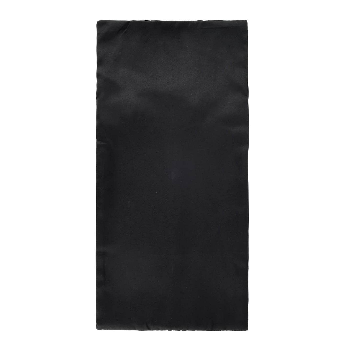 5 Pieces Satin Wigs Storage Bag Hair Extensions Holder Hairpieces Ponytail Bundles Carrier Case with Zipper Folding Hanging Protector Pouch for Travel Daily Use (Black)