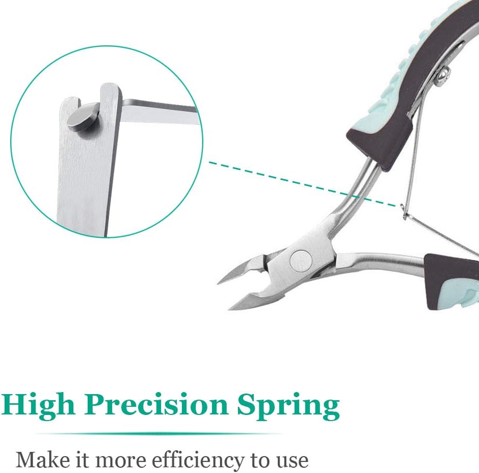 IVON Cuticle Trimmer, Non-Slip Professional Cuticle Nipper Stainless Steel Cutter