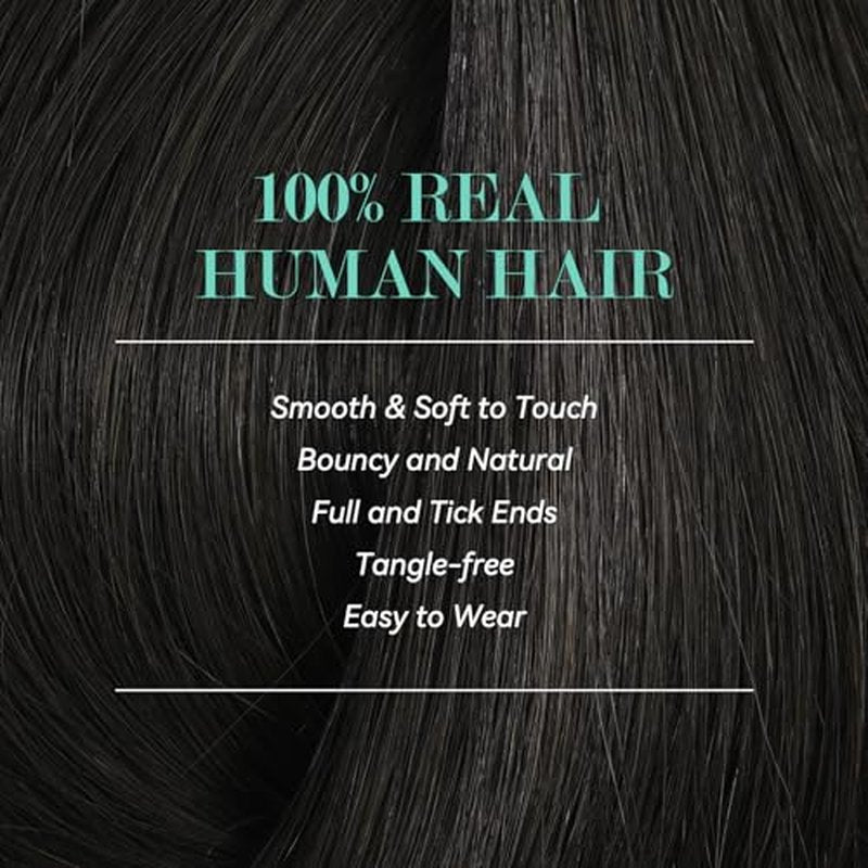 Ukira Dark Brown Hair Extensions for Women Real Human Hair, 18 Inch 120g 7pcs #2 Brown Clip in Real Human Hair Extensions, Soft Natural Straight Remy Human Hair Clip ins