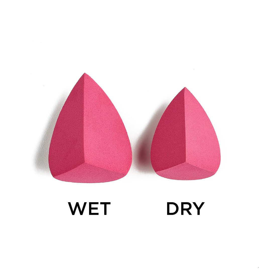 Sigma Beauty 3DHD Makeup Blender | Professional Makeup Sponge with Angled Edges | Prime, Conceal, Sculpt & Highlight | Vegan, Cruelty Free, Black