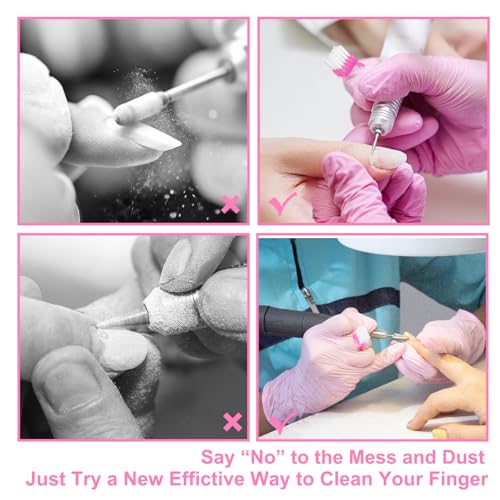 Nail Brush Rings SHEERBLISS Mini Nail Brushes 20pcs Hand Fingernail Brush Cleaner Scrubbing Kit Pedicure for Toes and Nails