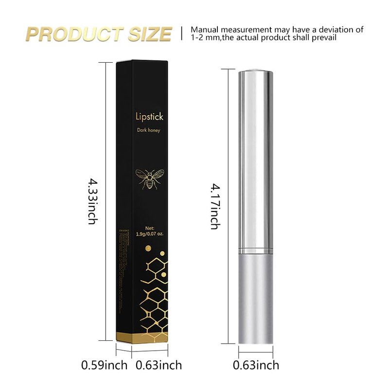2Pcs Browm Honey Tinted Lip Stain Lip Balm Lip Gloss Lipstick, Sheer Hydrating Lip Stains Tint, Moisturizing Lip Color for All Skin Tones, Nourishing Lip Balm with a Hint of Natural Black Cherry