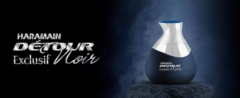 Al Haramain Detour Noir Exclusif Eau de Parfum Spray for Unisex, 3.4 Ounce