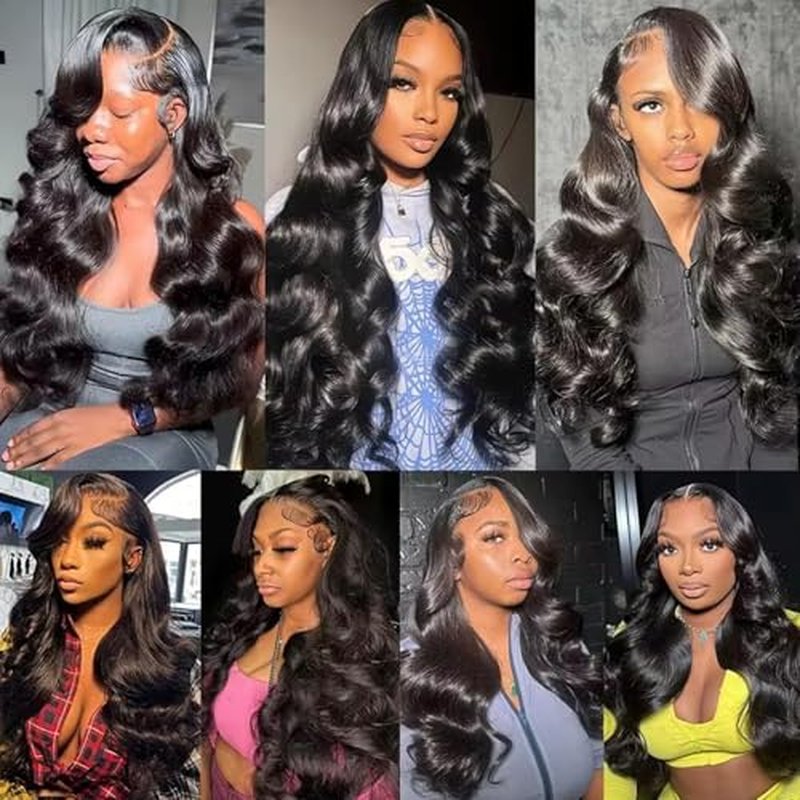 13x6 Body Wave Lace Front Wigs Human Hair Pre Plucked 180% Density HD Lace Frontal Wig Human Hair For Women Body Wave Wigs With Baby Hair 24inch