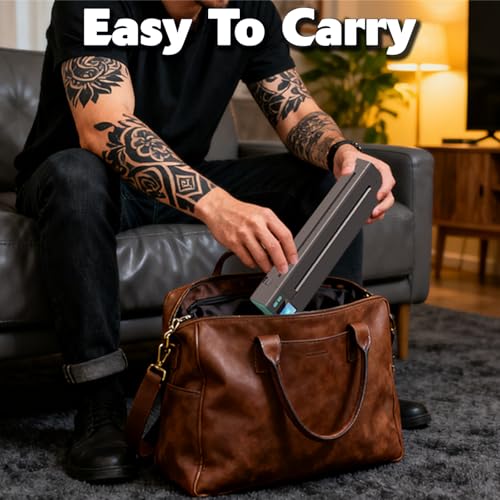 XR3 Tattoo Stencil Printer, Tattoo Printer with LED Display & 10 Pcs Transfer Paper, Portable Thermal Tattoo Printer, Bluetooth Transfer Machine, Stencil Printer Compatible with Phones Pad, Blue