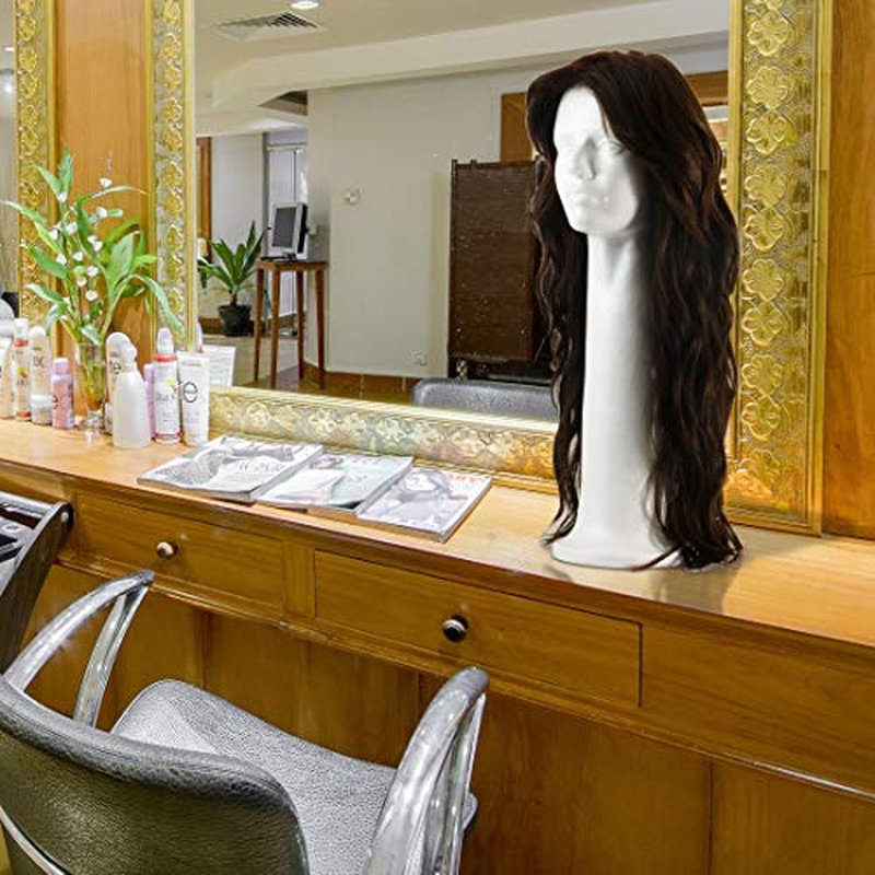 19'' Inch Styrofoam Head Foam Wig Head Mannequins, Style, Model & Display Women's Wigs, Hats & Hairpieces Stand - Extra Large, by Adolfo Designs