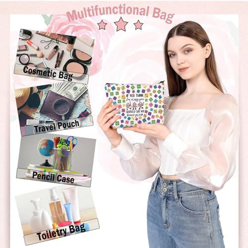 BDPWSS Bunco Makeup Bag Bunco Gambling Lover Gift If You Think I'm Crazy You Should See My Bunco Group Bunco Game Night Gift (Bunco Group)