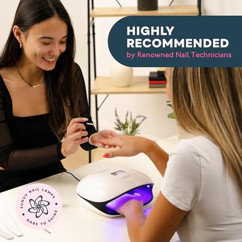 SUNUV UV LED Nail Lamp, UV Light for Nails Compatible with All Gel Polish, 36 LEDs with 4 Timer Settings, LCD Display for Home Salon SUN4 Black