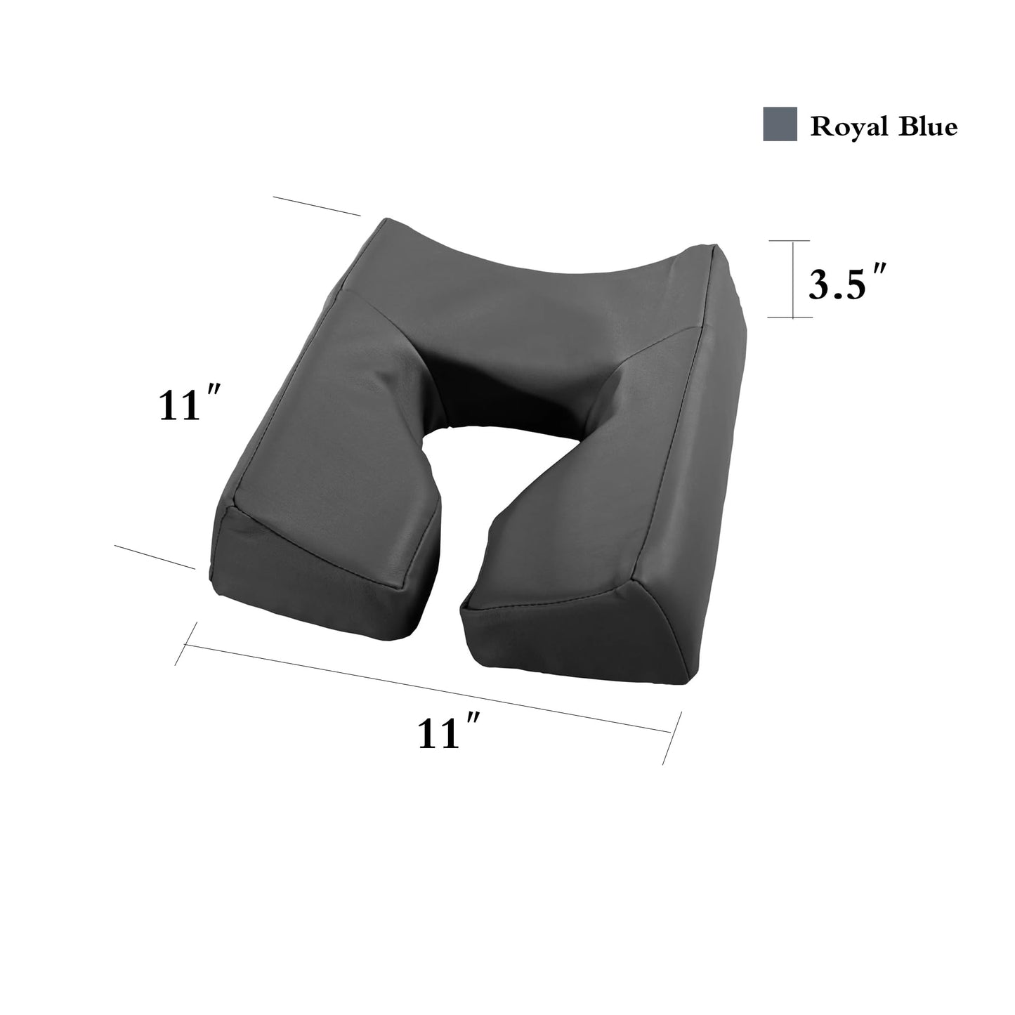 Master Massage ErgonomicDream Face Cushion Pillow Memory Foam Universal headrests Cradle in Royal Blue