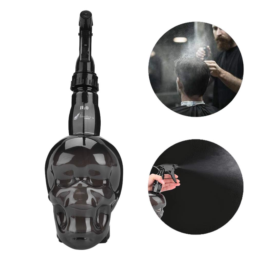 Hair Mist Sprayer 250ml Barber Spray Bottle ABS Vintage Beauty Eco-friendly Home(black)