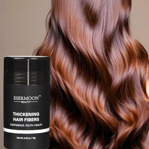 Hair Fibers, Hair Fibers for Thinning Hair, Hair Building Fibers, Hairpiece Filler, Increase Hair Density, Styling Powder for Women & Men, Hair Makeup, Premium Formula Thickening (DARK BROWN)