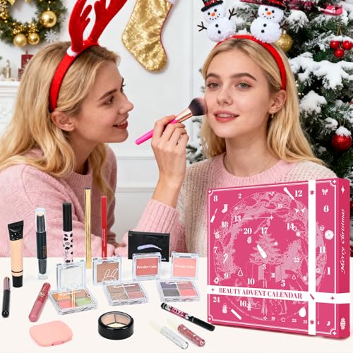 Makeup Advent Calendar 2025 for Teen Girls & Women£¬24 Days Christmas Countdown Calendar Makeup Gift Set, 2025 Xmas Gift Surprise Box Calendar Full Beauty Kit