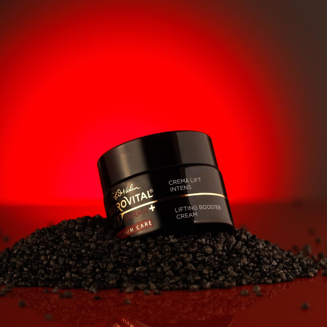 Gerovital DERMA+ Premium Care, Intense Lift Effect Face Cream, Advanced Lifting Formula, Moisturizes, Improves Firmness & Elasticity for Mature Skin, 50 Milliliters