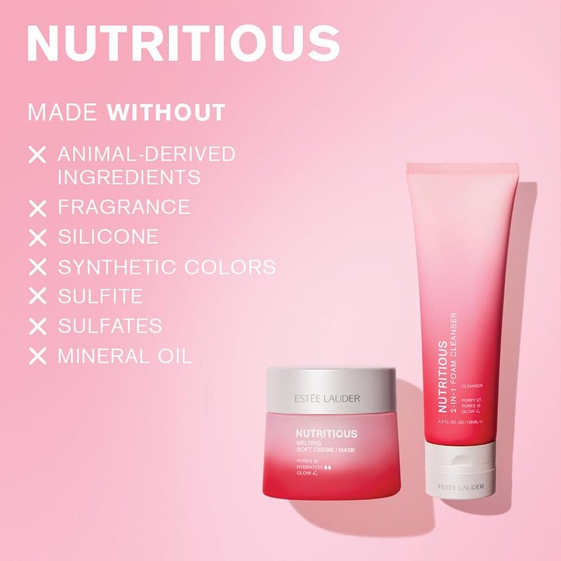 Estée Lauder Nutritious Melting Soft Cream Moisturizer/Face Mask with Niacinamide | Pore Minimizing, Travel Size, 0.5 Ounce