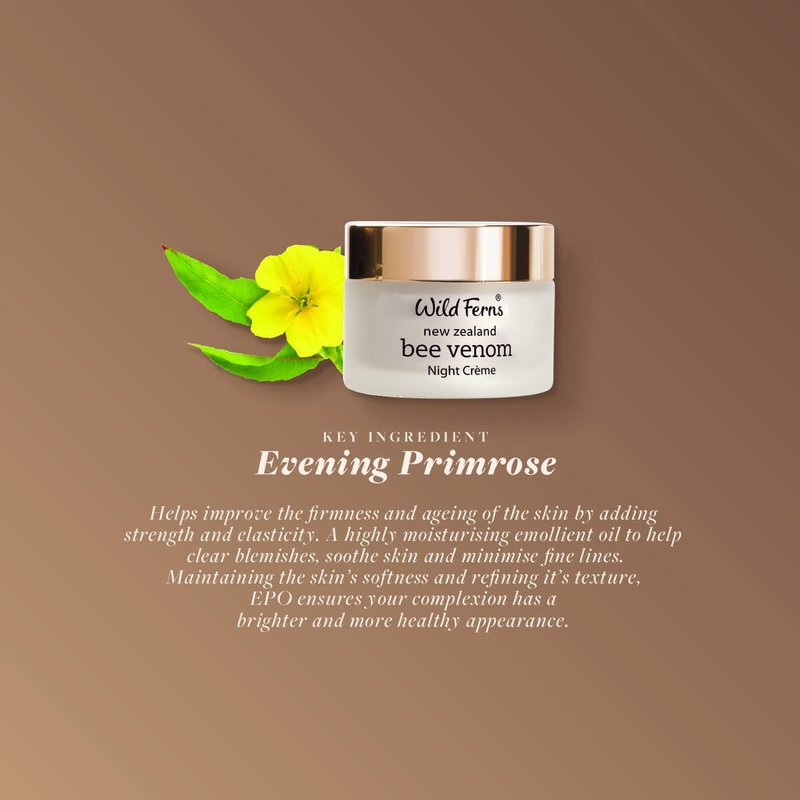 Wild Ferns Bee Venom Night Crème, 96% Natural, 47 grams