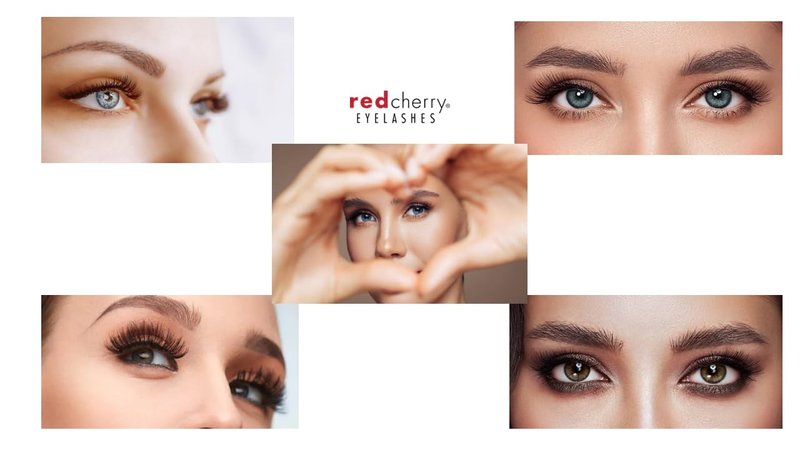 False Eyelashes #43 - Red Cherry Professional Quality | 6 Pairs for Stunning Volume