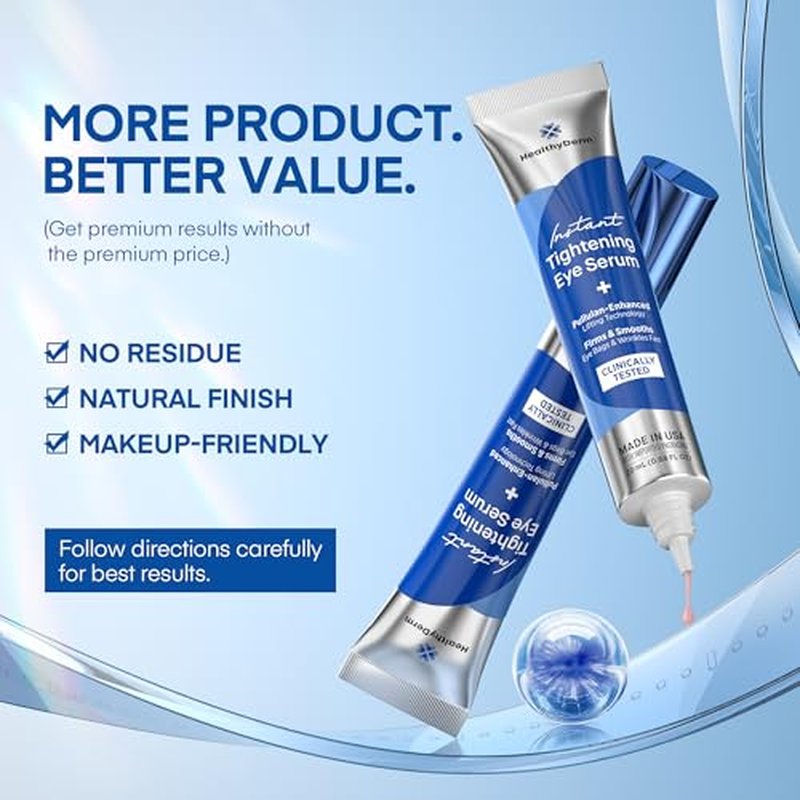 Instant Under Eye Lift Serum - Reduces Eye Bags, Wrinkles, Puffy Eyes, Dark Circles & Crow¡¯s Feet in Minutes - Advanced Firming Polysaccharide Formula for Mature Skin - 20 mL