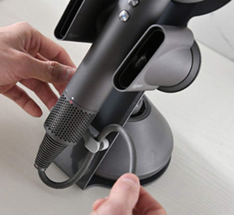 PUROSUR Hair Dryer Stand for Dyson Supersonic, Hair Dryer Holder Organizer for Diffuser Nozzle, Bathroom Countertop Storage Stand