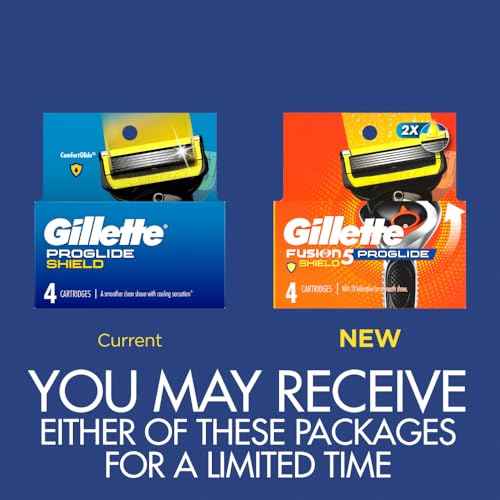 Gillette ProGlide Shield Razor Refills for Men, 4 Blade Refills