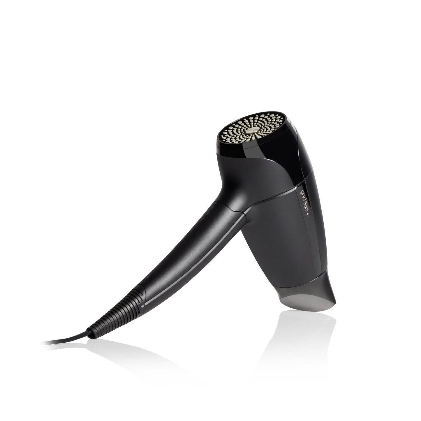 ghd Flight+ Travel Hair Dryer ― 1300w Professional Portable Hair Volumizer, Suitcase Friendly, Lightweight, Powerful, and Compact Blow Dryer with Luxurious Travel Case ― Black