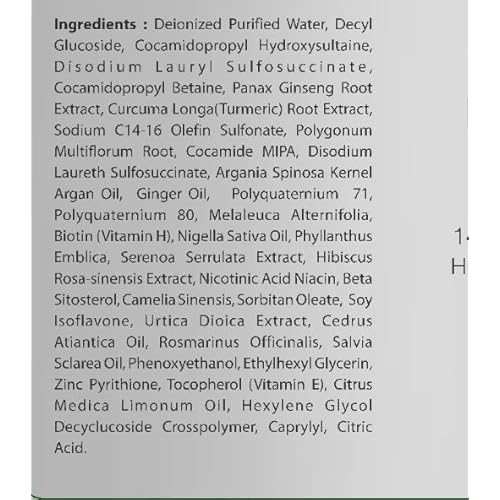 First Botany Cosmeceuticals, Hair Regrowth and Anti Hair Loss Shampoo 16 fl oz, with DHT blockers- Daily Hydrating, Detoxifying, Volumizing Shampoo For Men and Women