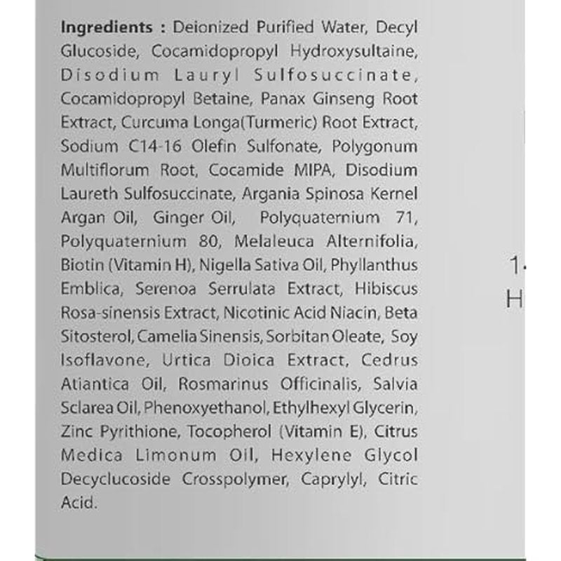 First Botany Cosmeceuticals, Hair Regrowth and Anti Hair Loss Shampoo 16 fl oz, with DHT blockers- Daily Hydrating, Detoxifying, Volumizing Shampoo For Men and Women