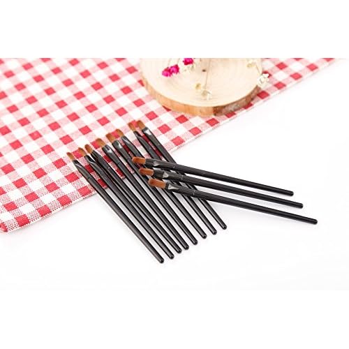 50 Pieces Lip Brushes, Pro Multifunctional Makeup Brush, Lipstick Gloss Wands Applicator Cosmetic Tool Kits, Black