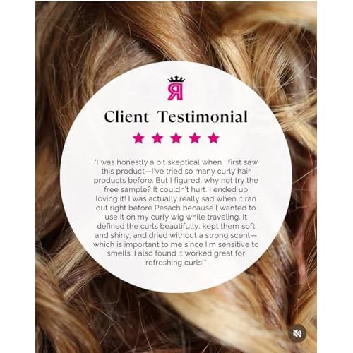 Rebel Queen Curl Control Spray - The Best Lightweight All-in-One Curly Hair Mist for Frizz Control, Hydration, Definition, and UV Protection