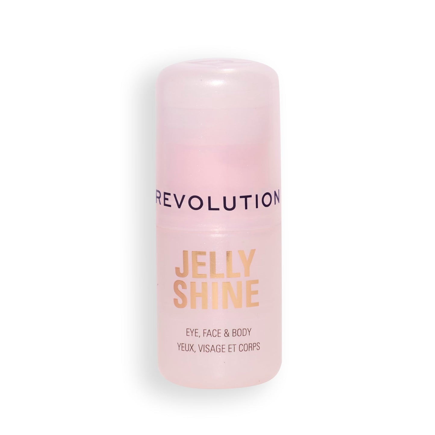Revolution, Jelly Shine Shadow & Highlight Stick for Eyes, Face & Body with Pearlescent Shimmer Effect, Vegan & Cruelty-Free, Ethereal Pink